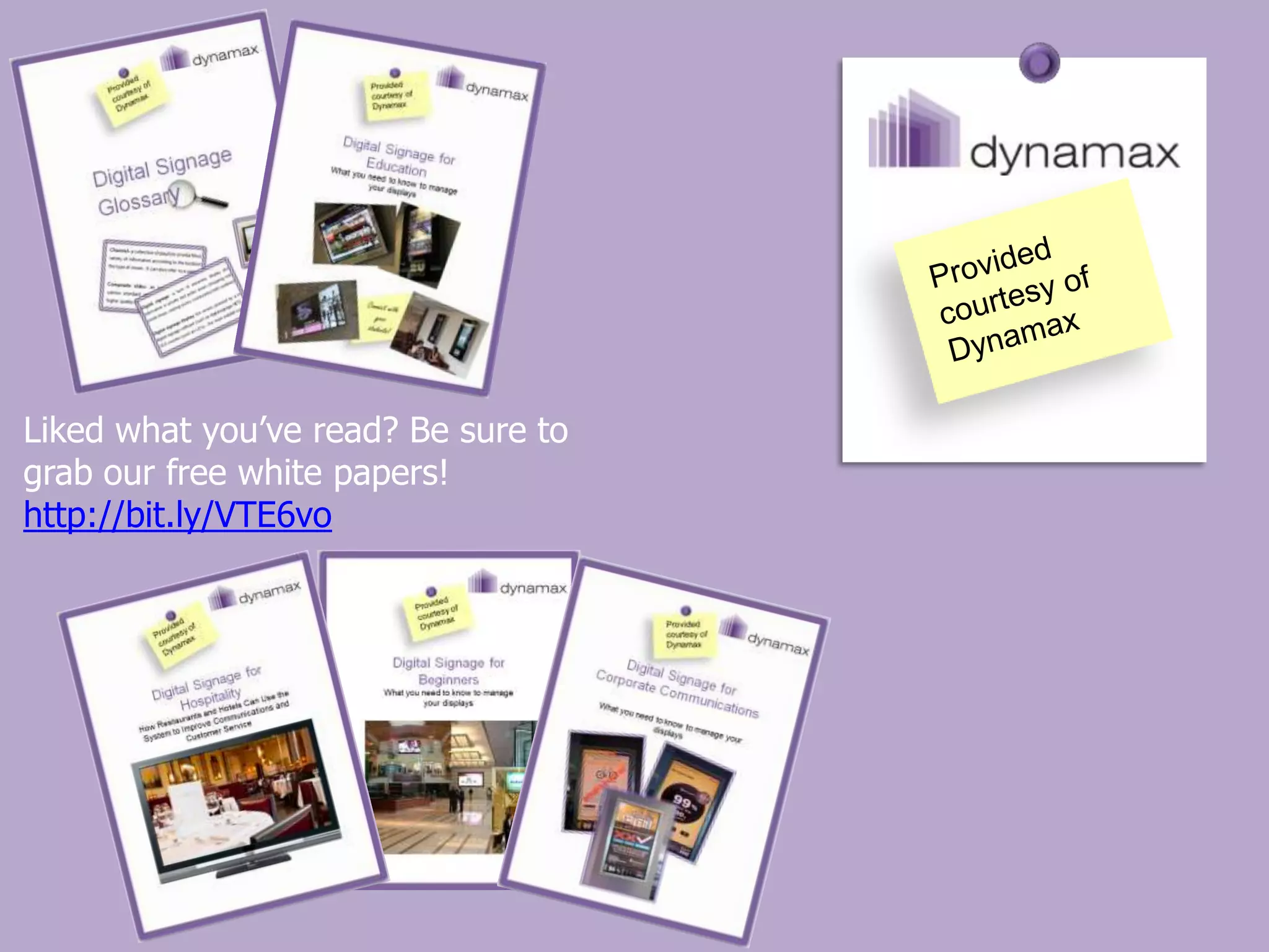 Liked what you’ve read? Be sure to
grab our free white papers!
http://bit.ly/VTE6vo
 