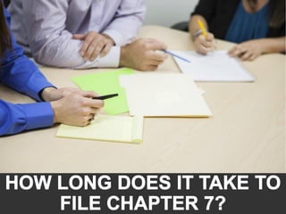 How Long Does It Take to File Chapter 7?