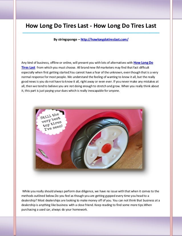 How long do tires last