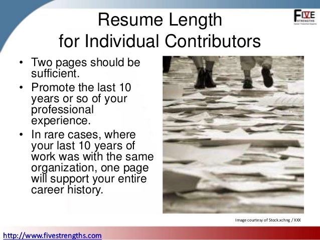 how long should your resume be