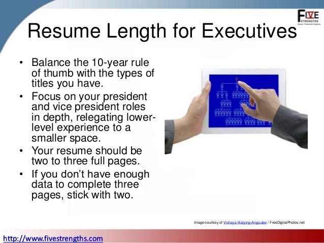 how long should your resume be