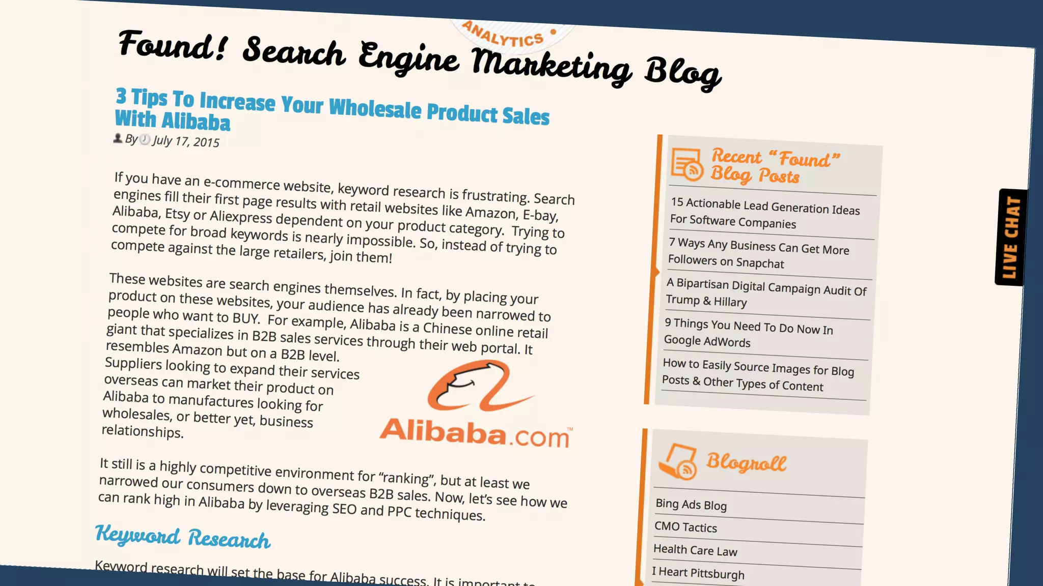 “How can I
rank well on an
e-commerce
platform?”
 