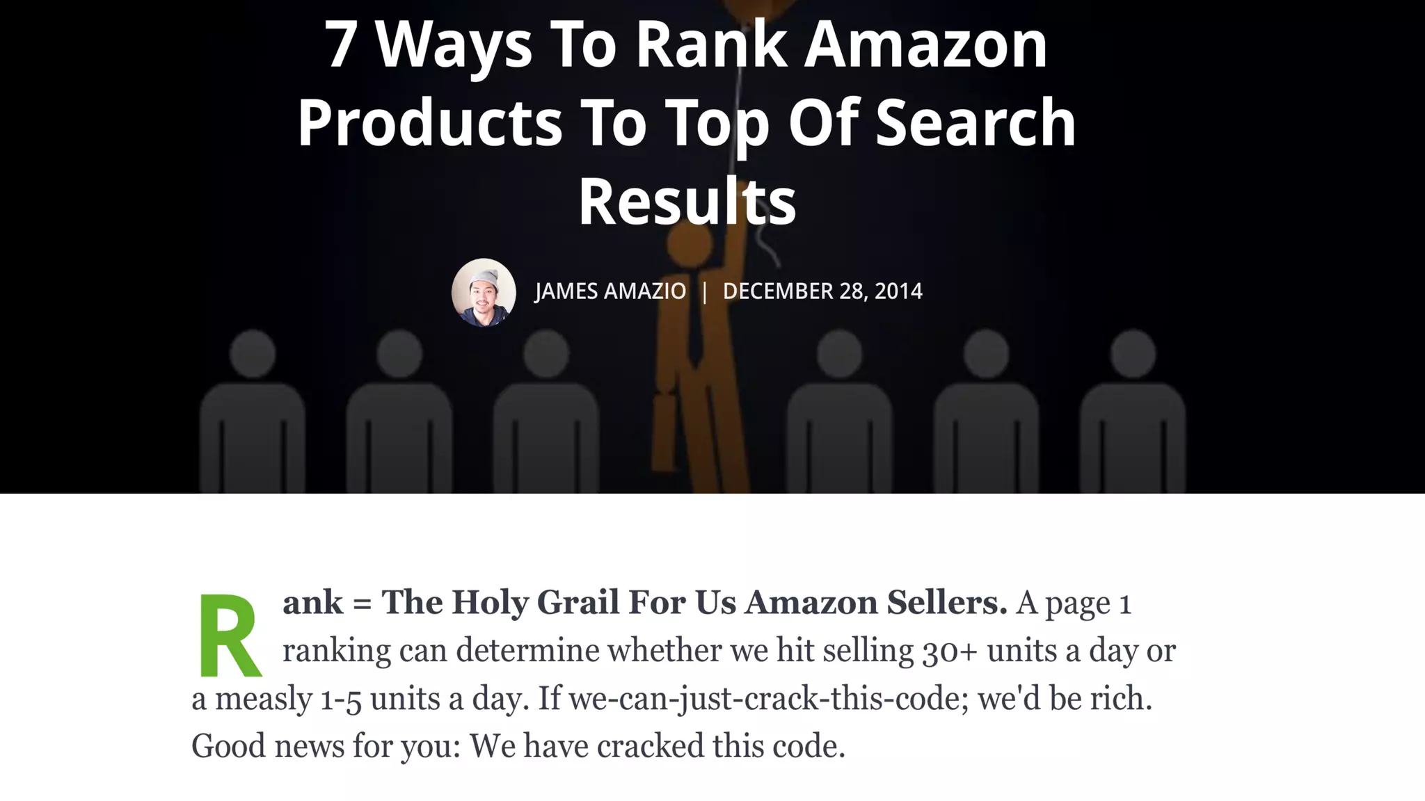 “How can I
rank well on an
e-commerce
platform?”
 