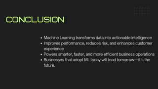 How Machine Learning Improves Business Performance | PDF
