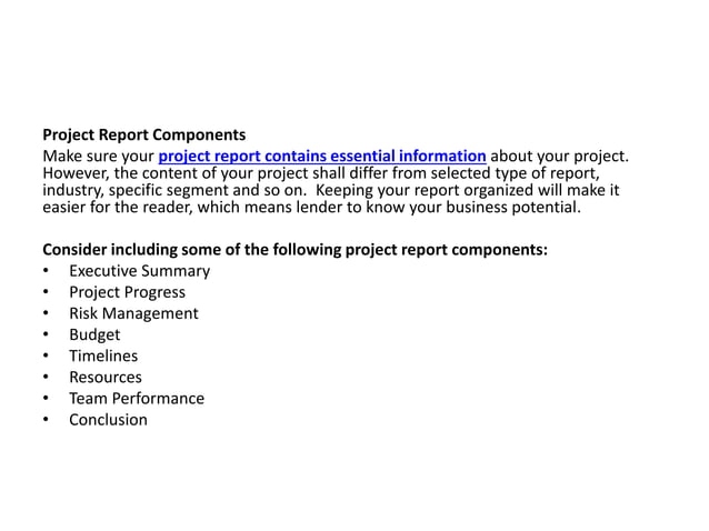 How Make Project Report | PPT