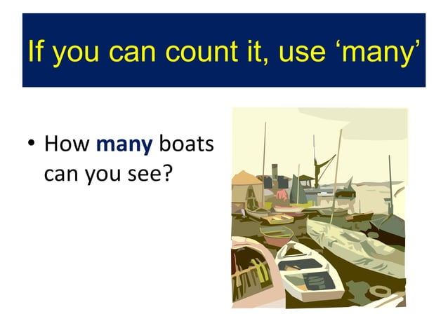Countable and uncountable nouns - many and much | PPT