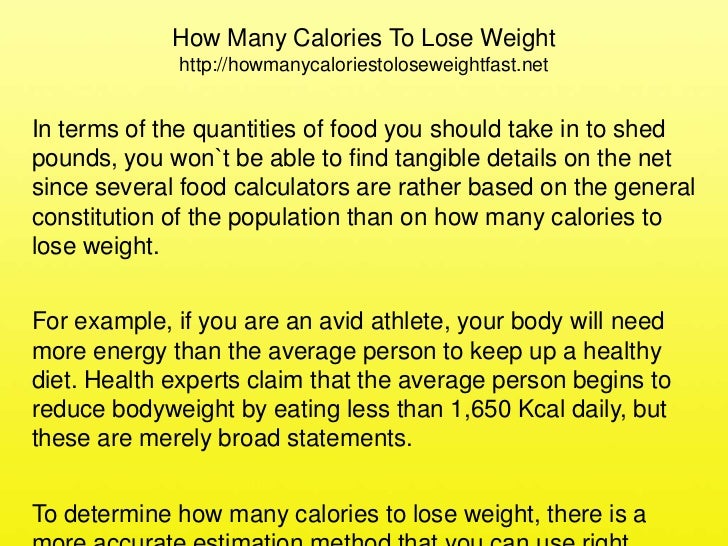 How Many Calories Should I Eat A Day to Lose Weight? Diet Happier! To lose weight fast