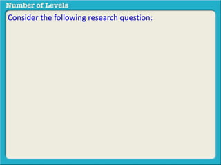 Consider the following research question: 
 