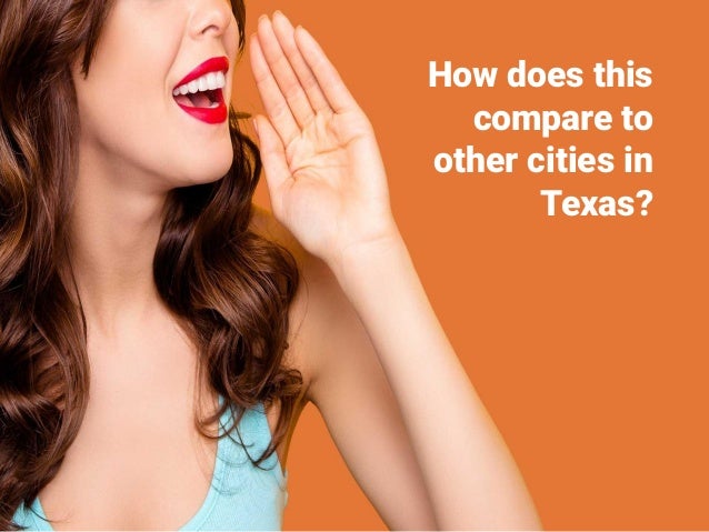 How does this
compare to
other cities in
Texas?
 