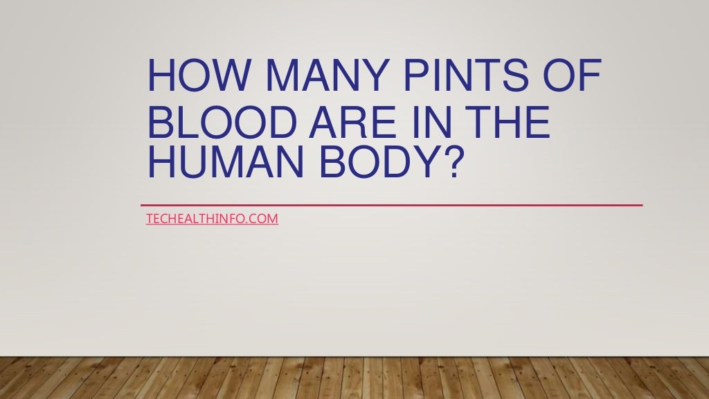 How many pints of blood are in the human body