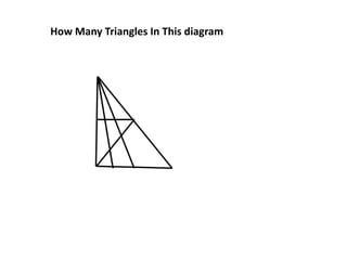 How Many Triangles In This diagram
 