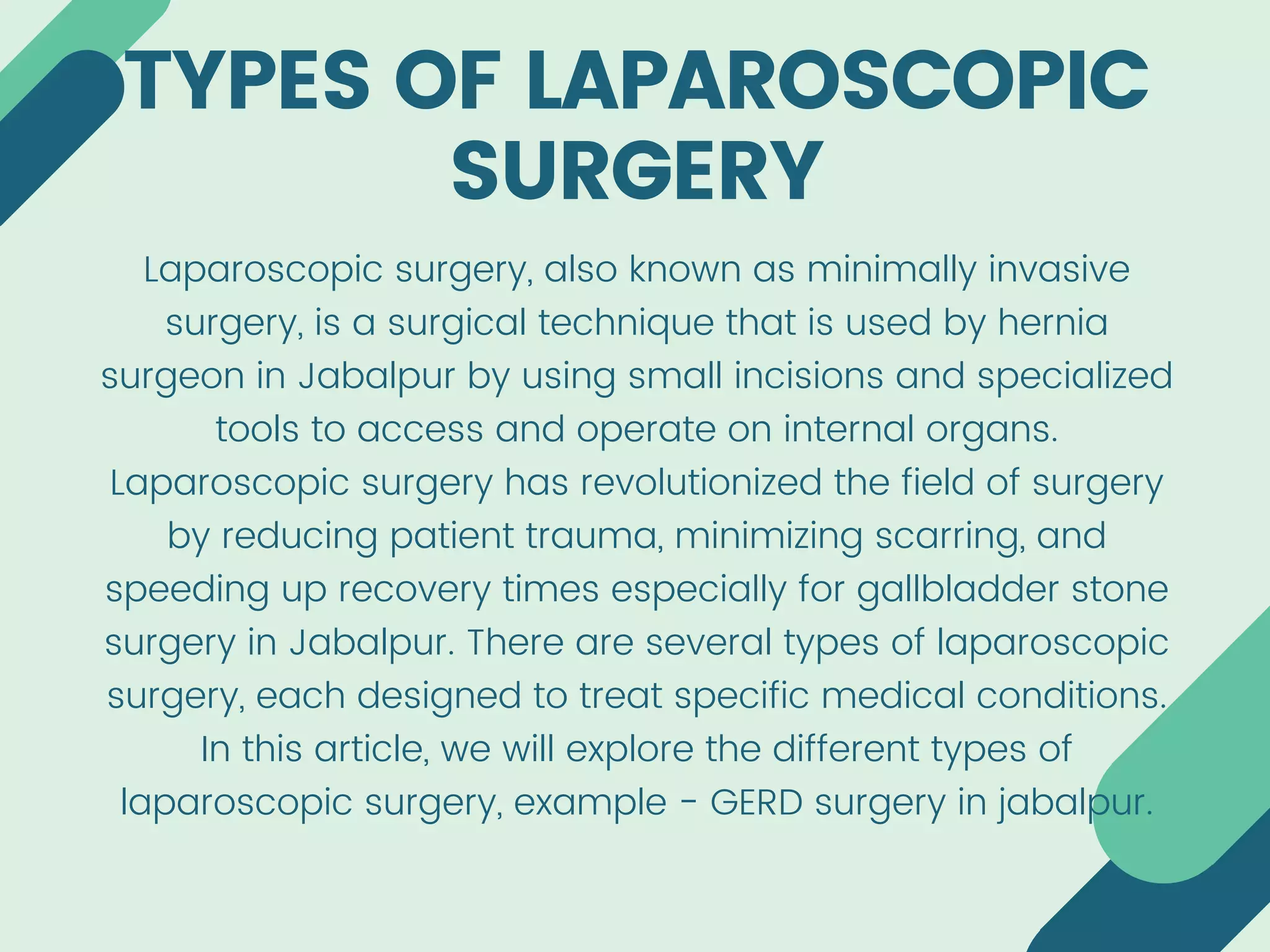 how-many-types-of-laparoscopic-surgery-are-there-ppt