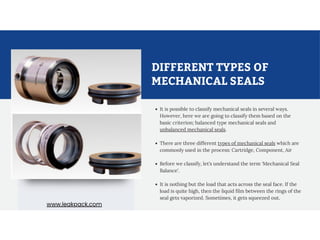 How many types of mechanical seals? | LEAK-PACK | PPT