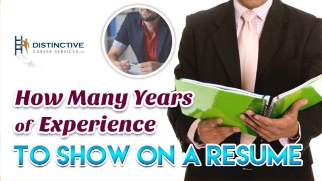 how many years of experience on a resume