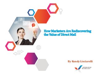 INFORMATION
TECHNOLOGY
How Marketers Are Rediscovering
the Value of Direct Mail
By Randy Lisciarelli
 