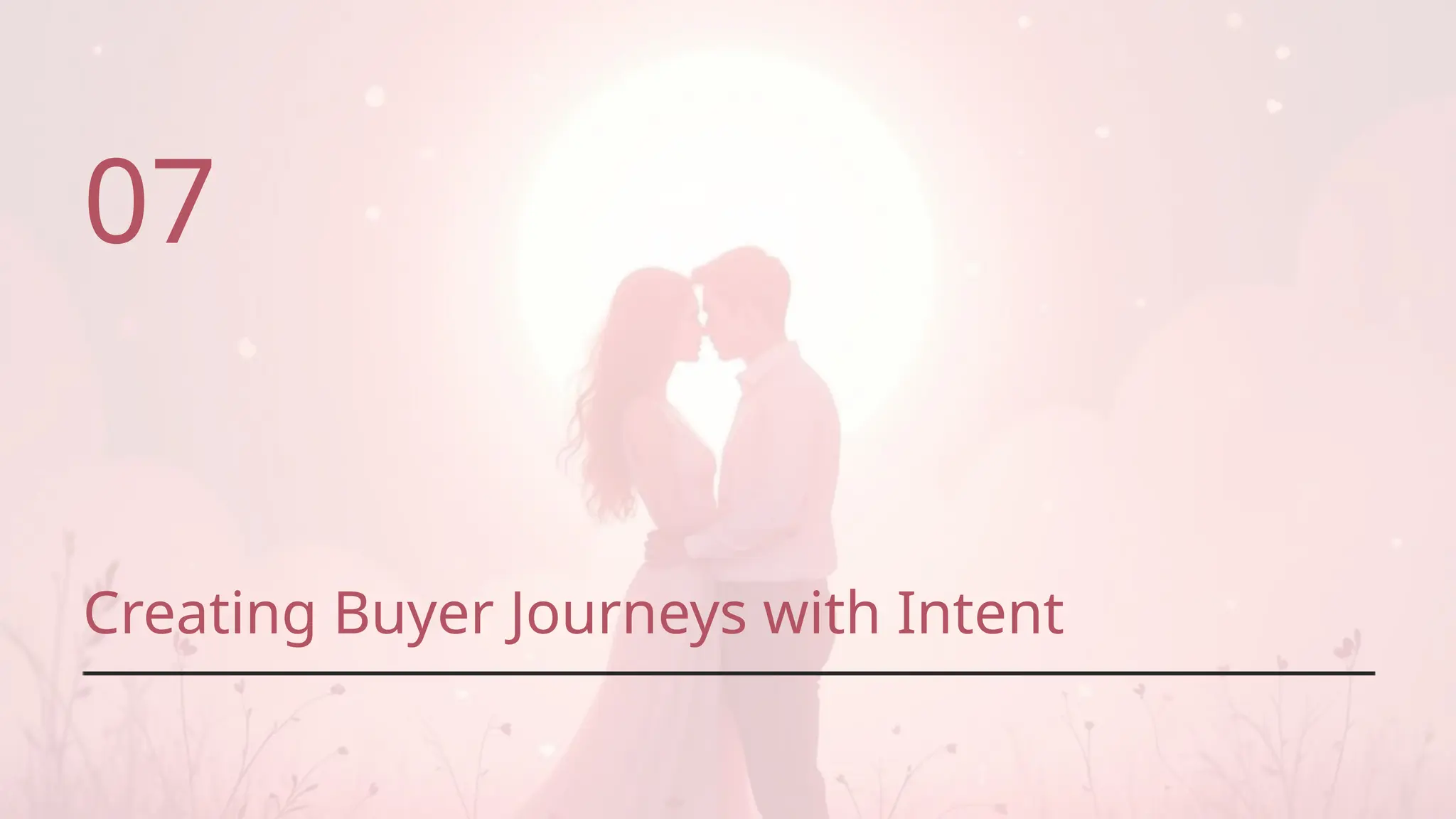Creating Buyer Journeys with Intent
07
 