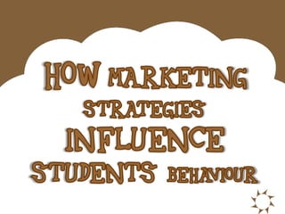 #Students
HowMarketing
Influence Behaviour
Strategies
 