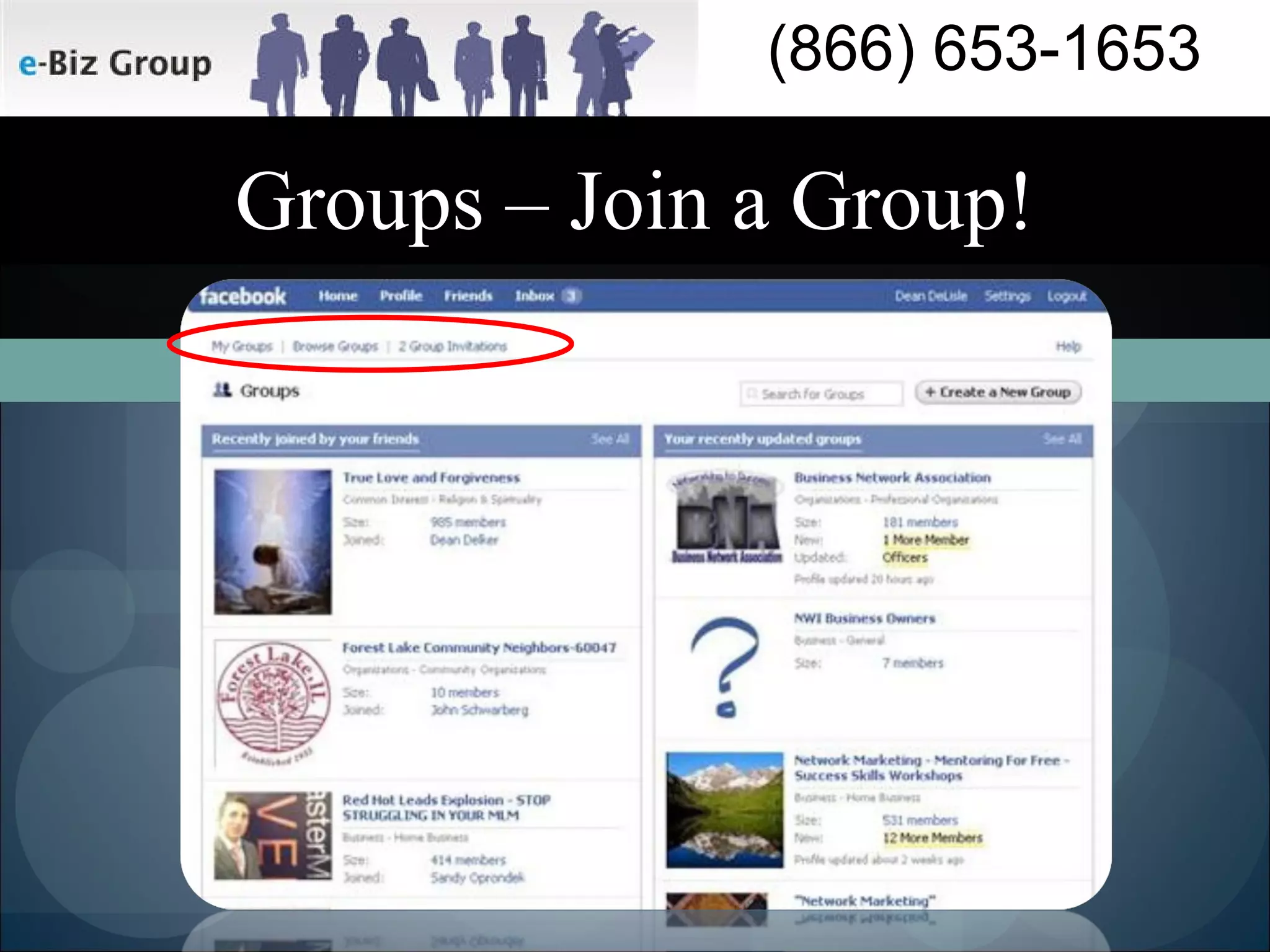 Groups – Join a Group! 