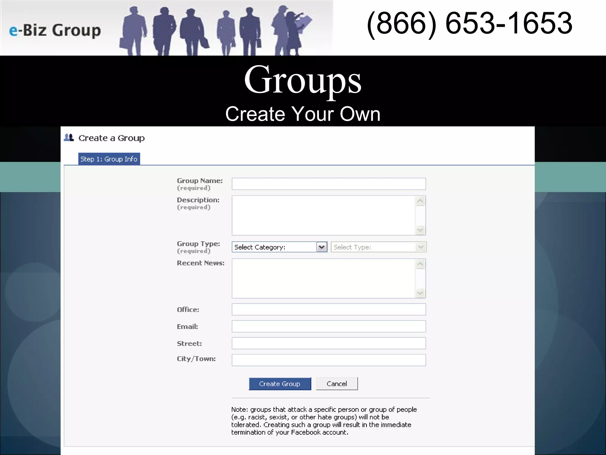 Groups Create Your Own 