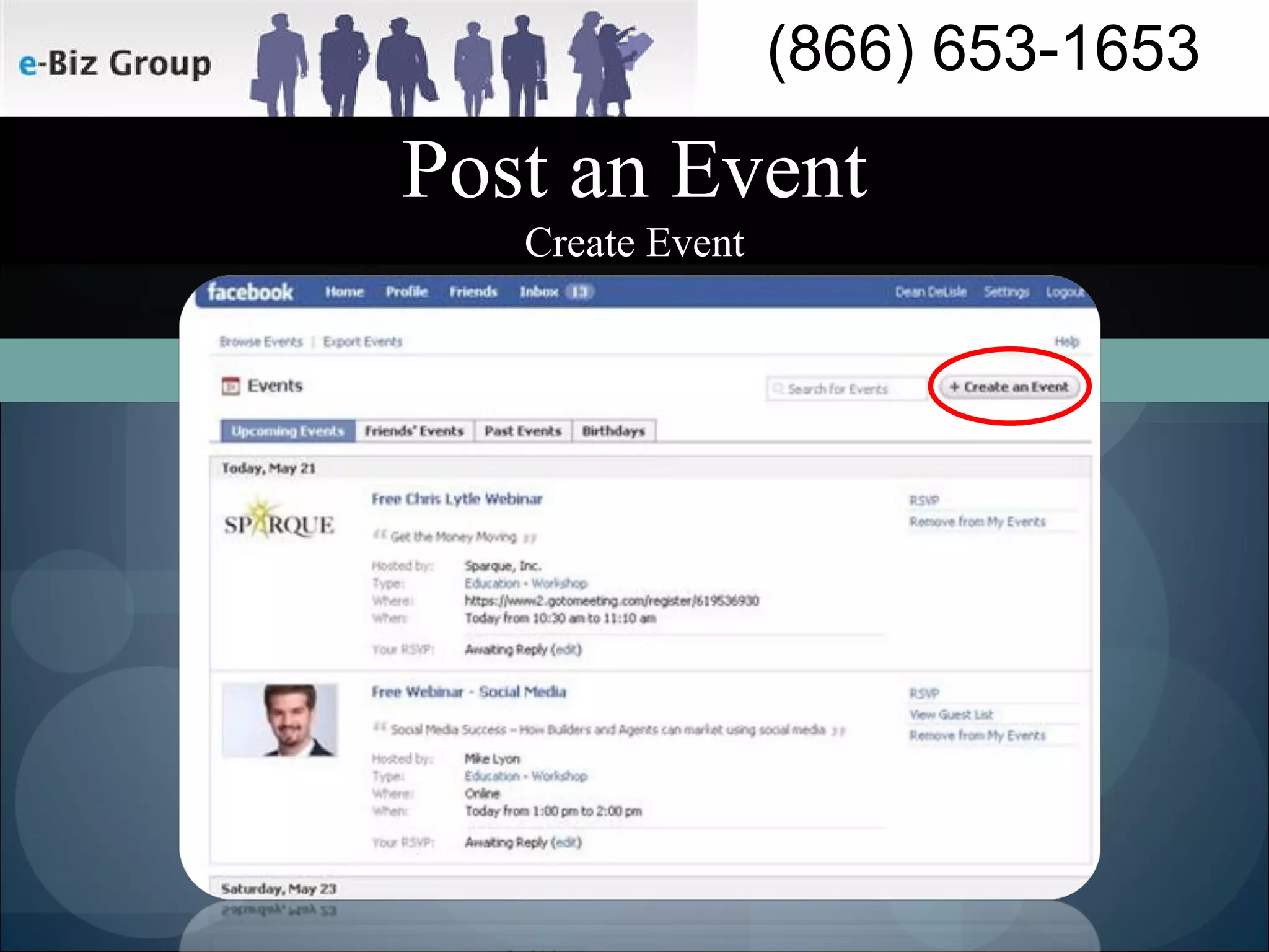 Post an Event Create Event 