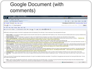 Google Document (with comments)