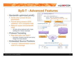 Sw Debug MIPI DevCon 2016: How MIPI Debug Specifications Help Me to Develop ...