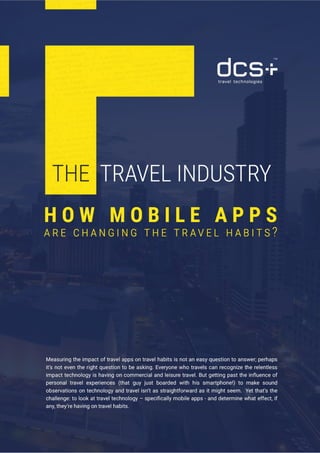 How mobile apps are changing travel habits