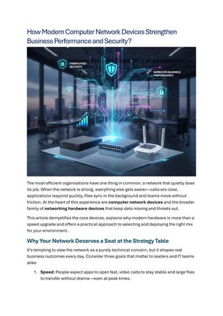 Modern Computer Network Devices & Networking Hardware for Business ...