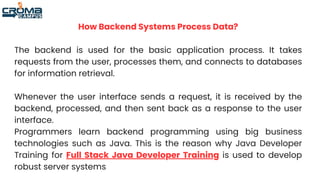 How Modern Web Applications Are Built: From Frontend to Backend | PDF