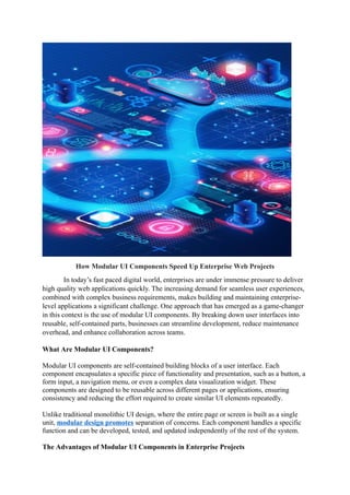 How Modular UI Components Speed Up Enterprise Web Projects.docx