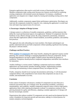 How Modular UI Components Speed Up Enterprise Web Projects.docx
