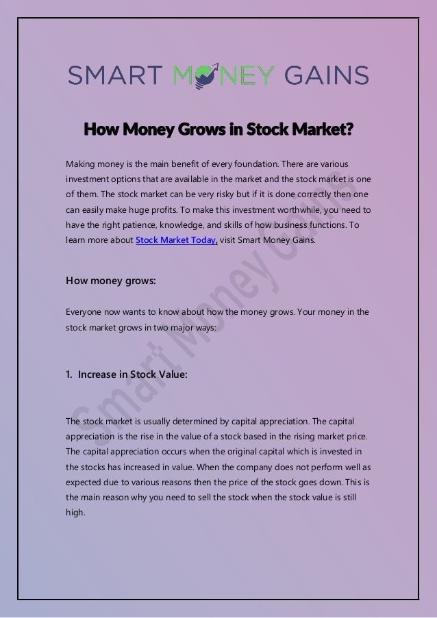 How Money Grows In Stock Market