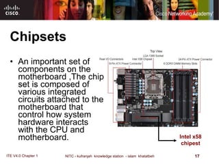 Chipsets An important set of components on the motherboard ,The chip set is composed of various integrated circuits attached to the motherboard that control how system hardware interacts with the CPU and motherboard.  Intel x58 chipest 1333 MHz Front Side Bus :   NVIDIA nForce 780i MCP      Northbridge :   800 MHz DDR2    667 MHz DDR2    Dual Channel Supported    533 MHz DDR2      Memory Supported :   DDR2      Memory Type :   8 GB  -  64bit      Maximum Memory Supported :   240- Pin      Number of Pins :   4      Number of Slots :   