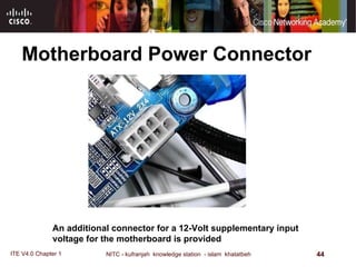 Motherboard Power Connector  An additional connector for a 12-Volt supplementary input voltage for the motherboard is provided  