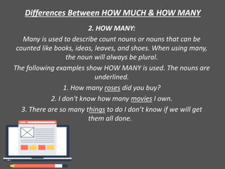 What How Many How much and how many | PPTX