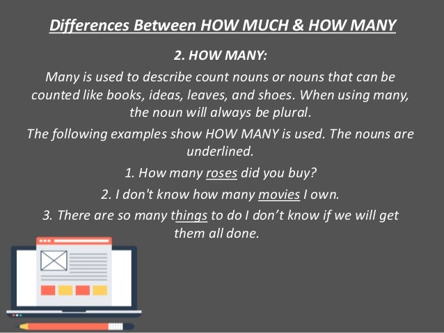 How much and how many