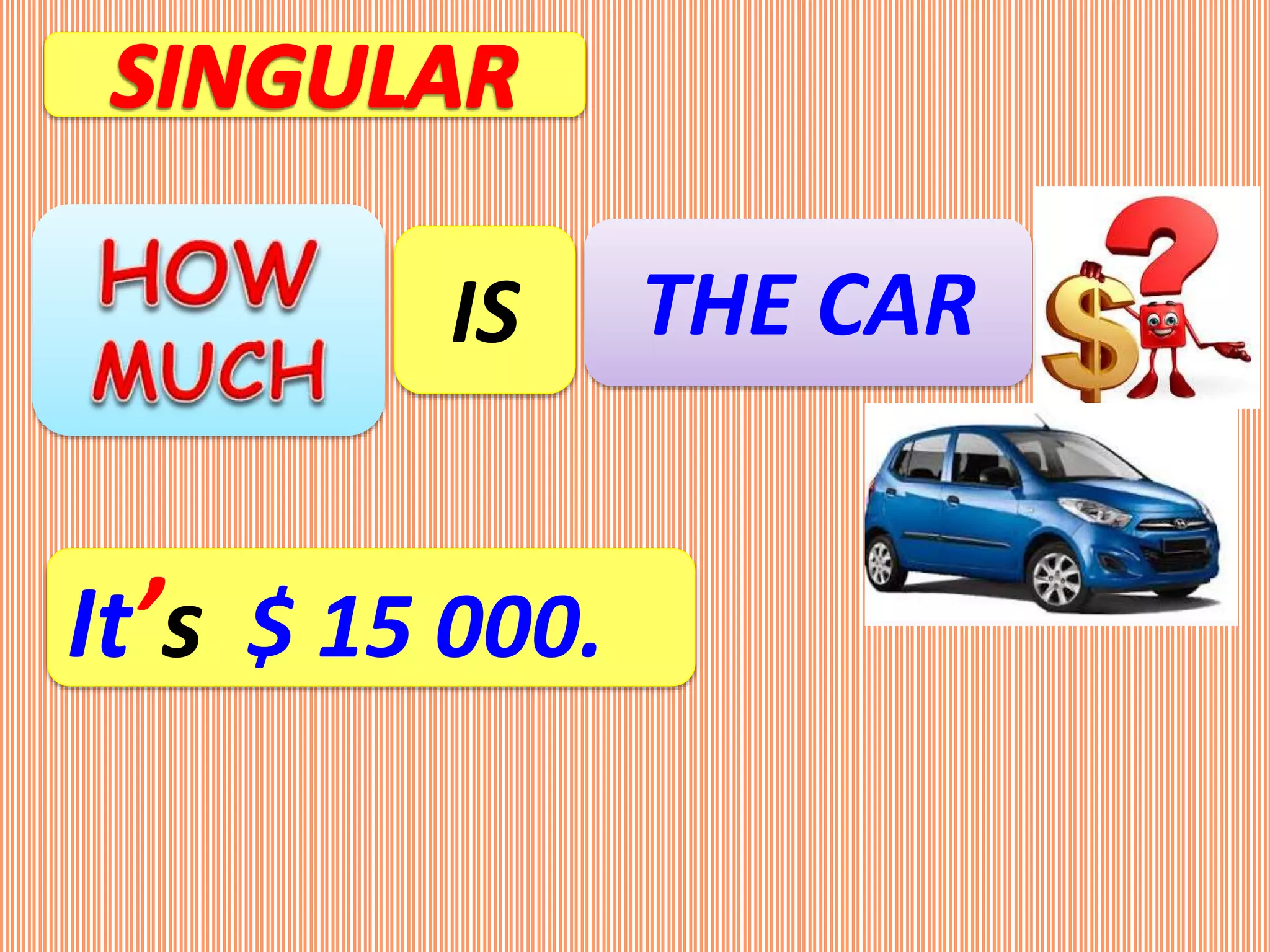 IS THE CAR
It’s $ 15 000.