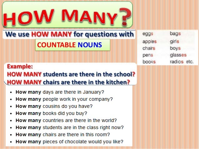 How Much And How Many How Much And How Many