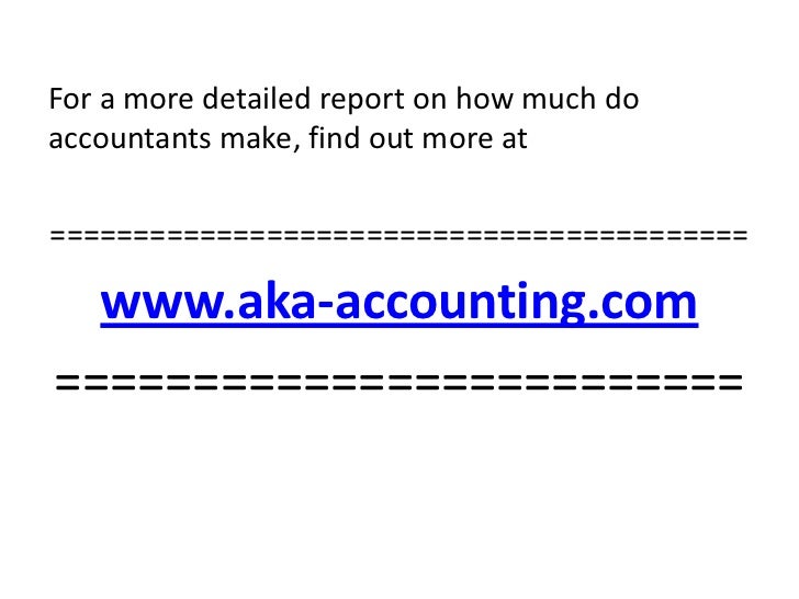 how much do accountants make