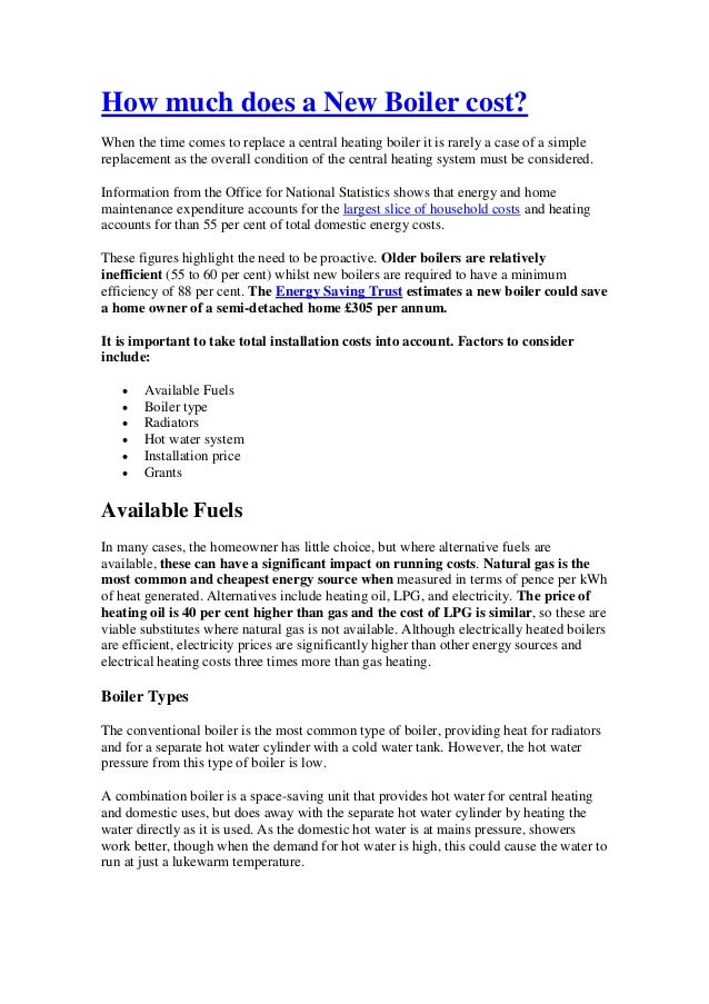 How Much Does A New Boiler Cost >> New Boiler Cost Guide How Much Does A New Boiler Cost >> New Boiler Cost Guide