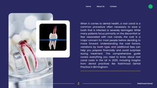 How Much Does a Root Canal Cost A Complete Guide for Patients | PDF