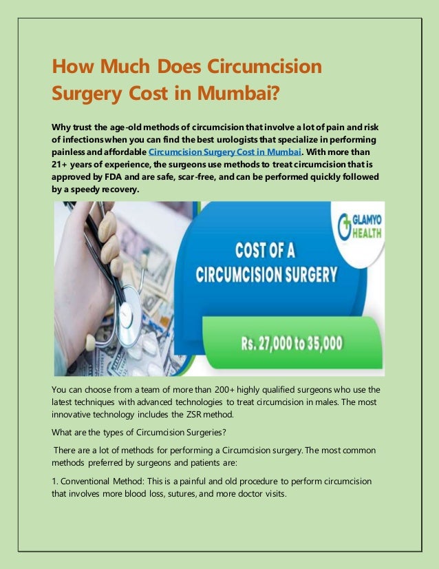 How Much Does Circumcision Surgery Cost in Mumbai