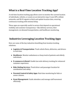 How Much Does It Cost to Develop a Real-Time Location Tracking App in ...
