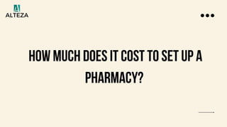 How Much Does It Cost To Set Up A Pharmacy