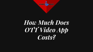 How Much Does
OTT Video App
Costs?
 