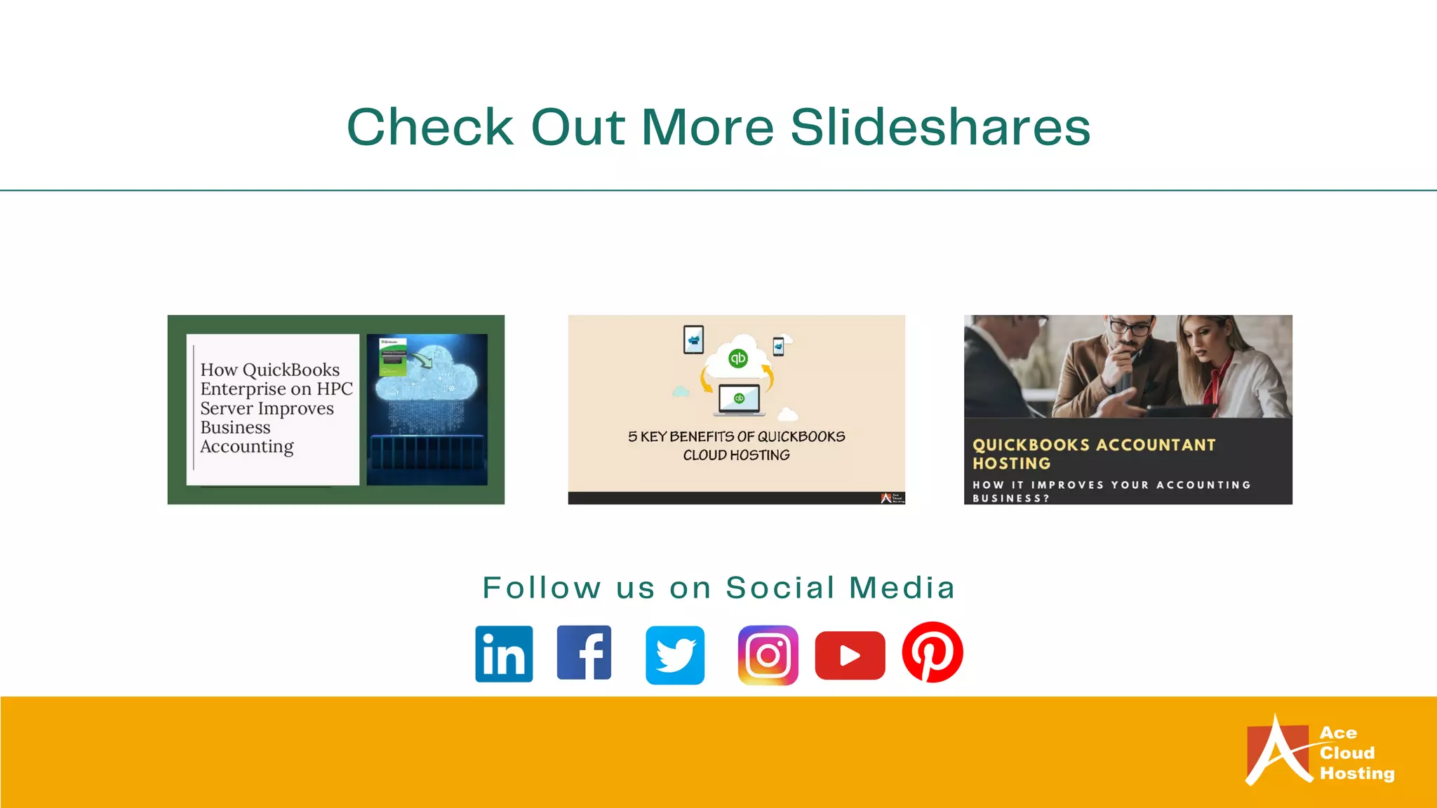 Check Out More Slideshares
Follow us on Social Media
 