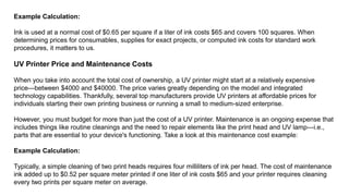How Many Ink Cost How Much Does UV printing Cost? Guide, Breakdown & Examples | PPTX