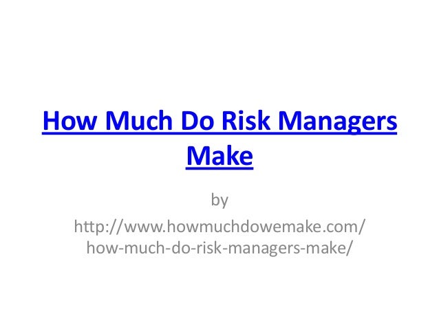 How Much Do Risk Managers Make