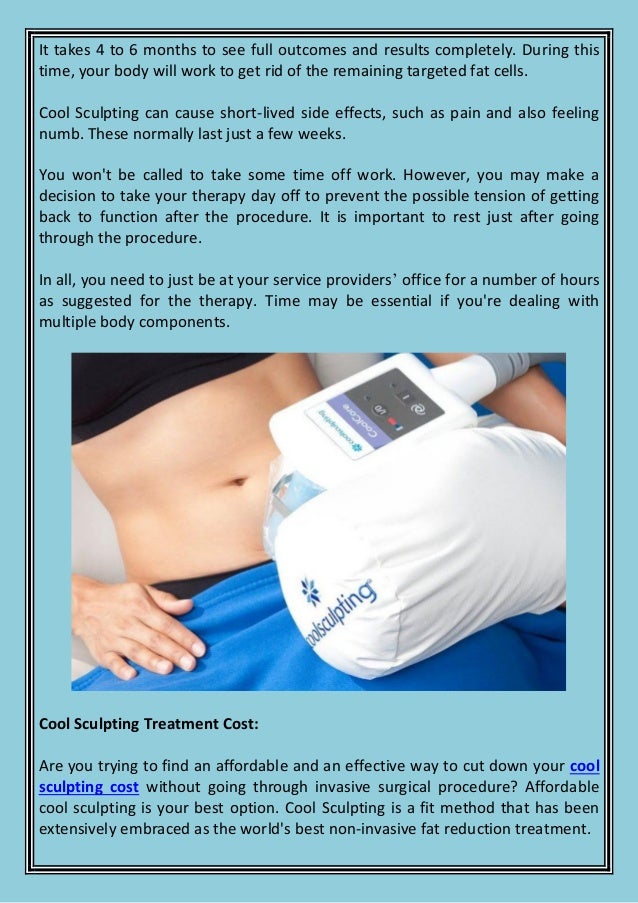 How much is cool sculpting treatment cost