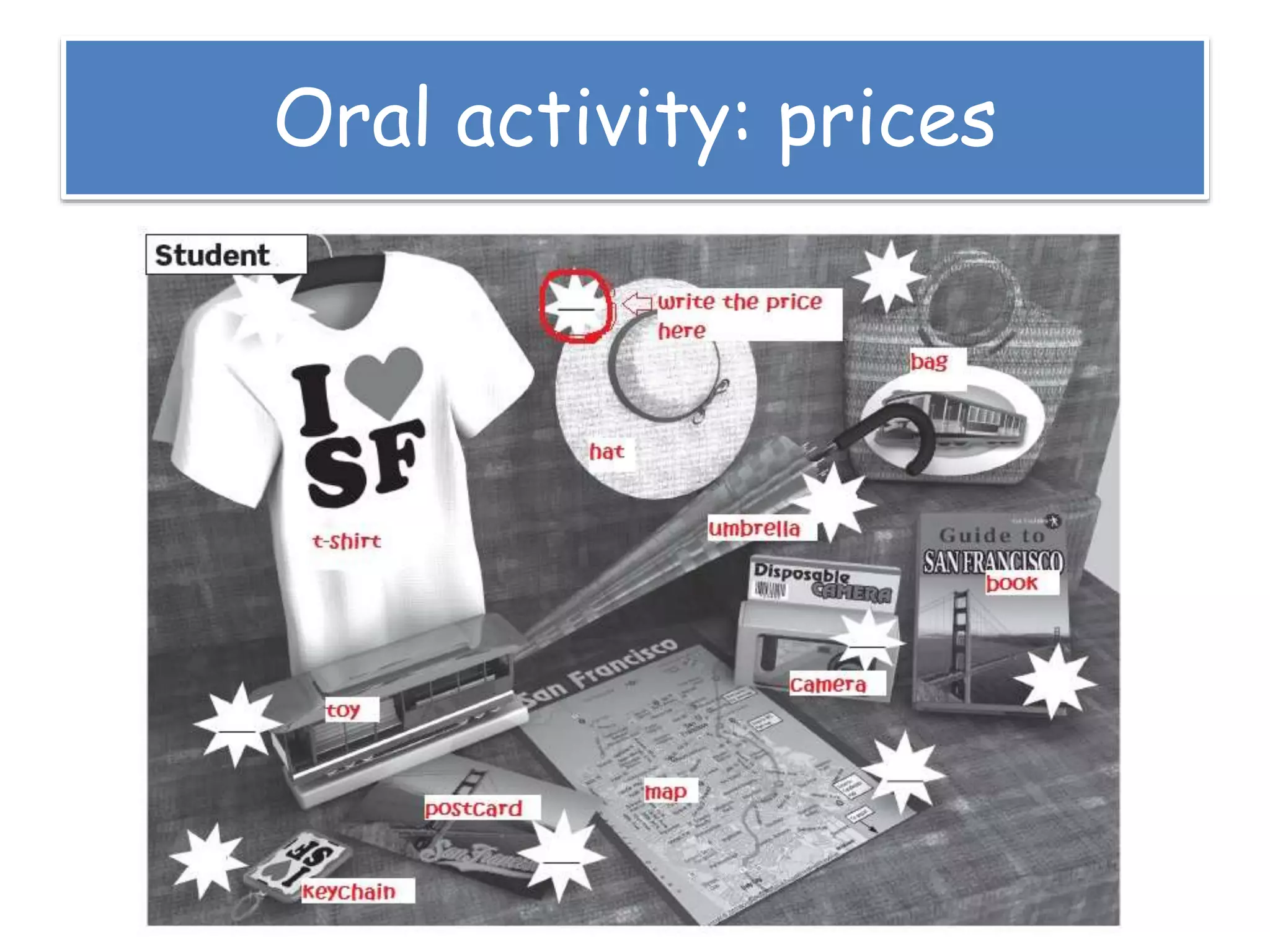 Oral activity: prices
 